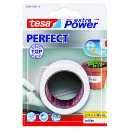 Tesa Textielkleefband Extra Power Perfect Wit 2,75m x 38mm