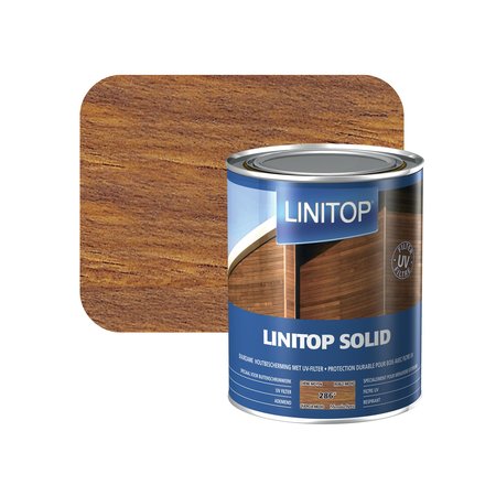 Linitop Solid 286 Houtbescherming Middel Eik 1l