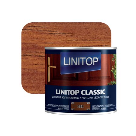 Linitop Classic 282 Houtbeits Teak 0,5l
