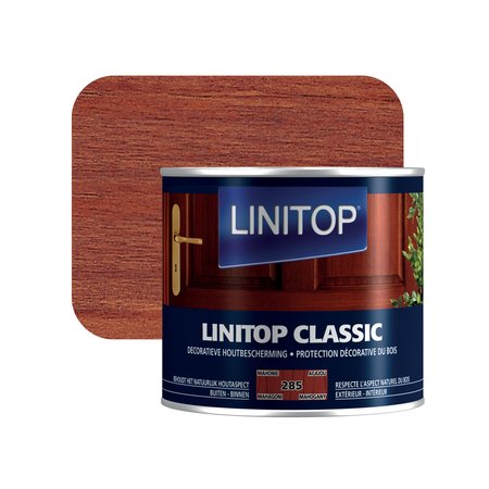 Linitop Classic 285 Houtbeits Mahonie 0,5l