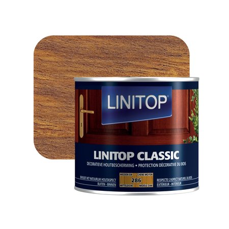 Linitop Classic 286 Houtbeits Middel Eik 0,5l