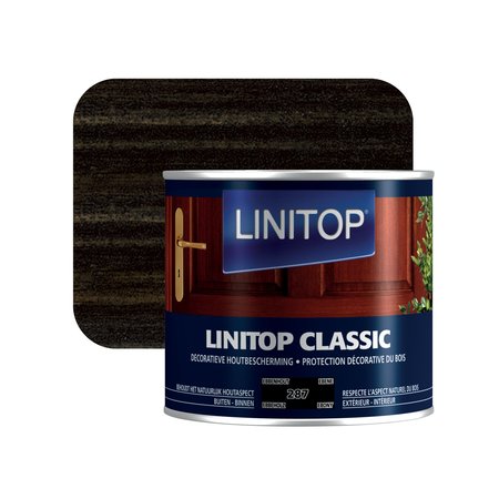 Linitop Classic 287 Houtbeits Ebbenhout 0,5l