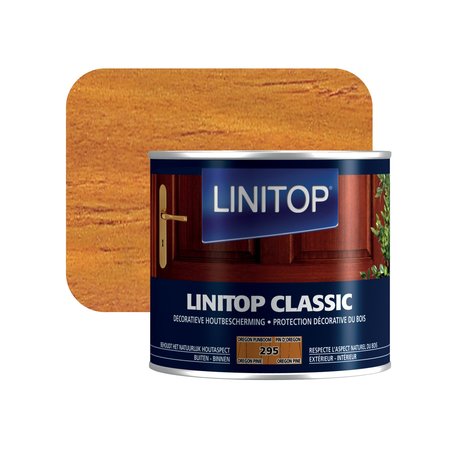 Linitop Classic 295 Houtbeits Oregon pijnboom 0,5l