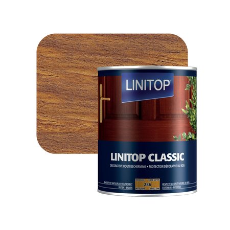 Linitop Classic 286 Houtbeits Middel Eik 1l