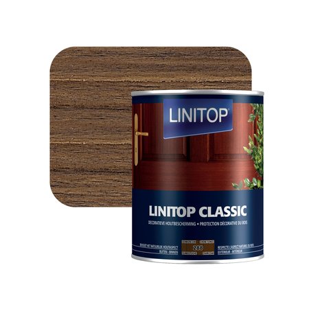Linitop Classic 288 Houtbeits Donkere Eik 1l