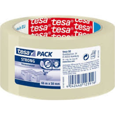 Tesa Verpakkingstape 66x50mm Transparant