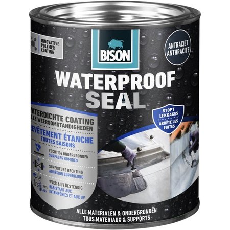 BISON Waterproof Seal Coating - 1kg - Antraciet