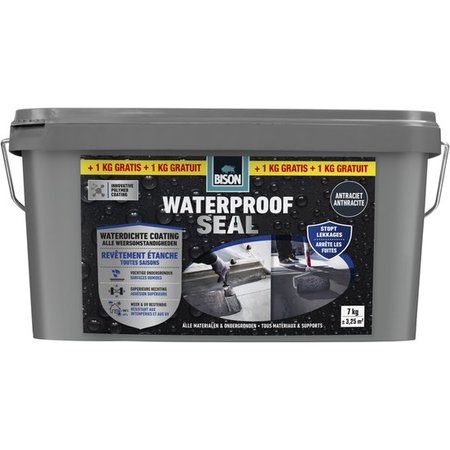 BISON Waterproof Seal Coating - Antraciet - 6 + 1 kg
