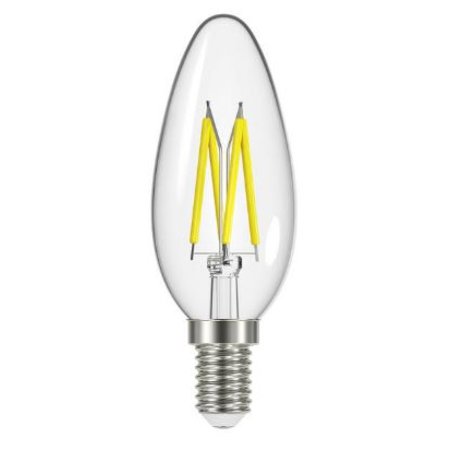 PROLIGHT Kaarslamp LED E14 4,5W Warm Wit, Helder Glas