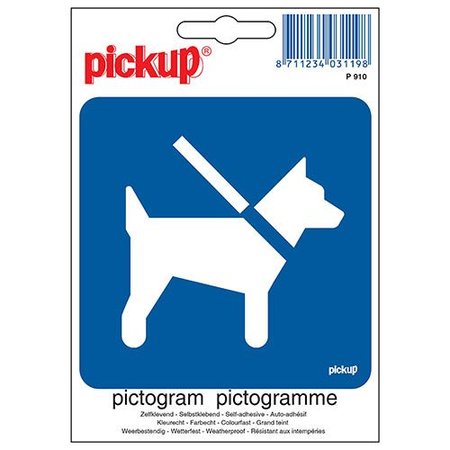 Pickup Pictogram Honden Aan De Lijn Zelfklevend 10x10cm