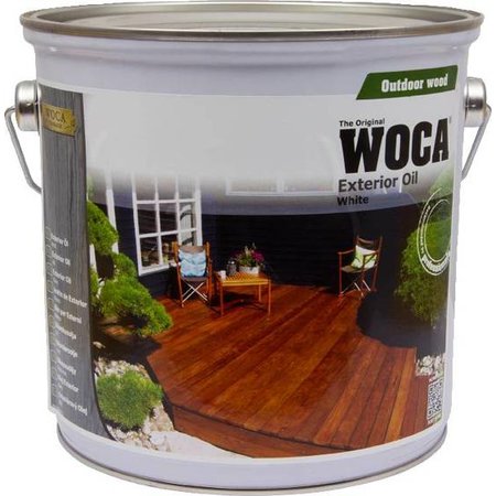 WOCA Exterior Oil Wit - 2,5 liter