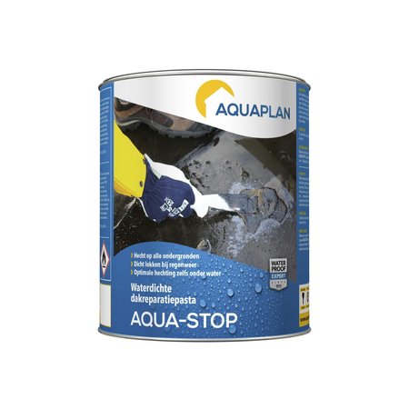 Aquaplan Aqua-Stop Dakreparatiepasta 1kg Zwart