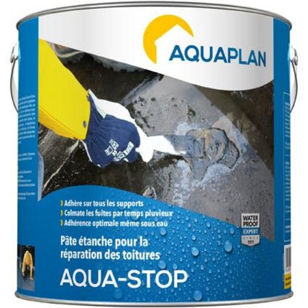 Aquaplan Aqua-Stop Dakreparatiepasta 2,5kg Zwart