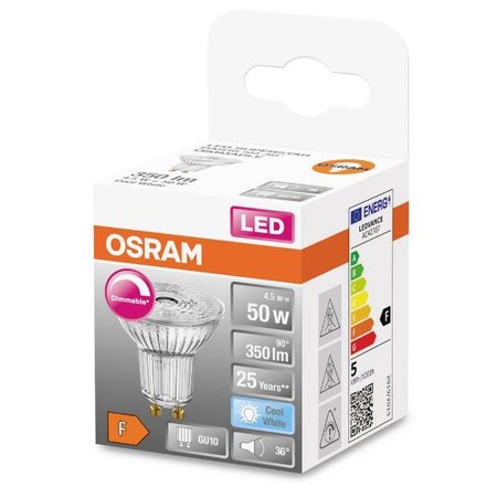 OSRAM Ledlamp Spot GU10 350lm 4.5W Dimbaar Koudwit