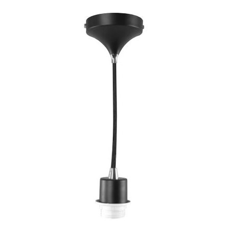 NIEDERAU Plafondlamp met Fitting Zwart 10cm PR458