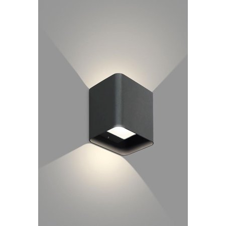 PROLIGHT Buitenlamp Avila LED, Up/Down 6W Zwart