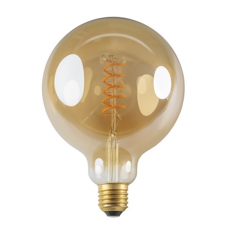 FANTASIA LED Globe Spiral G125 E27 5W Amber 2200K Dimbaar