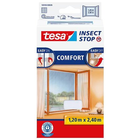 Tesa Insect Stop Comfort Klittenband Ramen Wit 1,3m x 1,5m