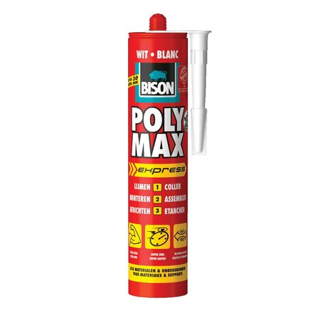 Bison Poly Max Express Wit 425gr