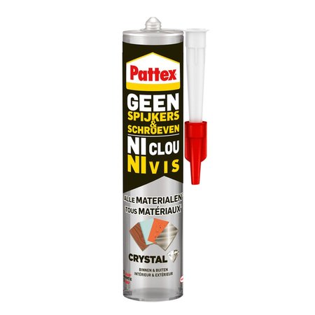 PATTEX Montagelijm Geen Spijkers & Schroeven Crystal 290g