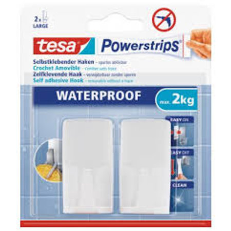 Tesa Powerstrips Waterproof Haken 2kg
