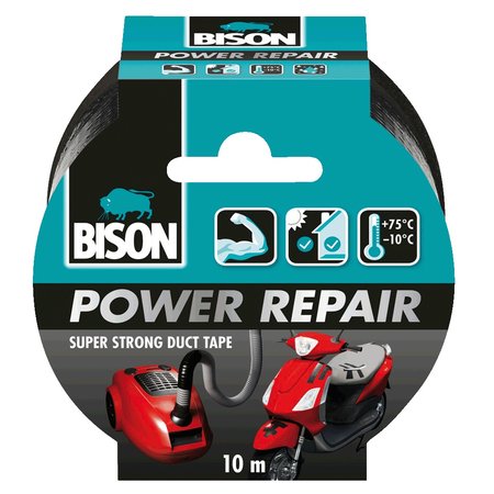 Bison Power Repair Zwart 10m x 48mm