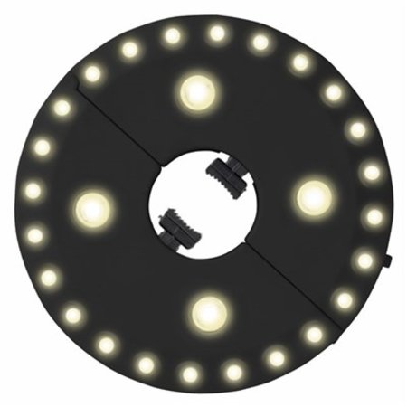 Parasolverlichting LED, 28 Lampjes, Ø16cm, op Batterij