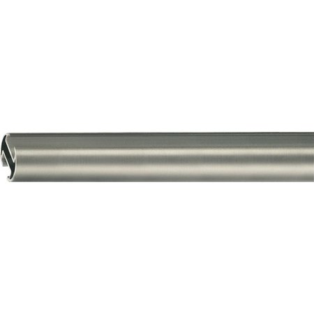 Gordijnroede met Schuifgroef - Ø20mm - 120cm - Inoxkleur