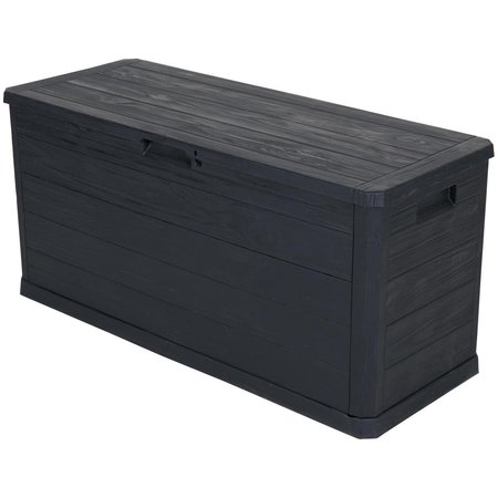 5FIVE Tuin-opbergbox Woody, 280l - 116,5 x 55,6 cm - Grijs