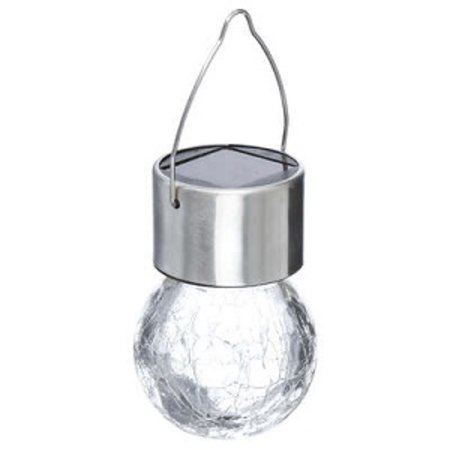 ATMOSPHERA Glazen Hanglamp Marty, Zilverkleurig D6cm