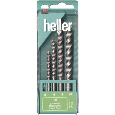 Heller Steen-spiraalboren Set van 4 Ø 5/6/8/10 mm