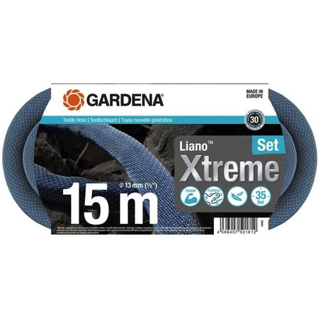GARDENA Textielslangset Liano Xtreme - 15m Set