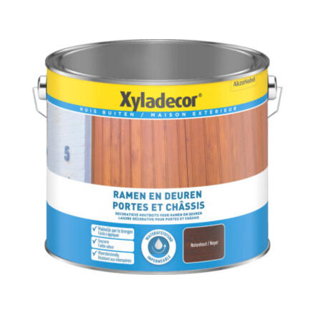 XYLADECOR Ramen en Deuren wb - 2,5l - Notenhout