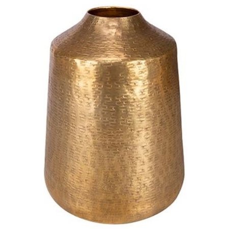 COSY & TRENDY Vaas Indi Goud, 23x23xh28,5cm Rond Aluminium