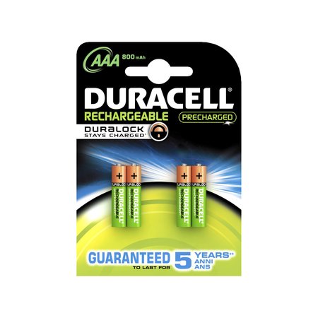 Duracell 4x NI-MH AAA Baterij Herlaadbaar