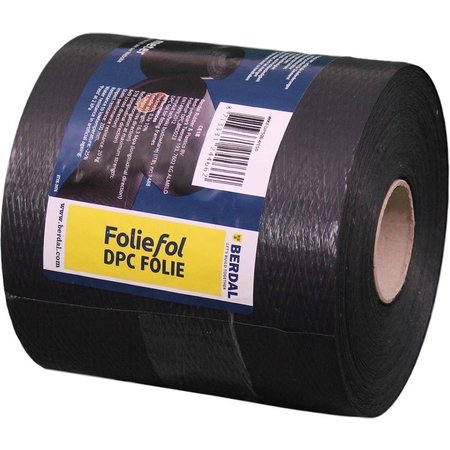 BERDAL Foliefol DPC-folie, Waterkerende 300 GRS, 50m x 15cm