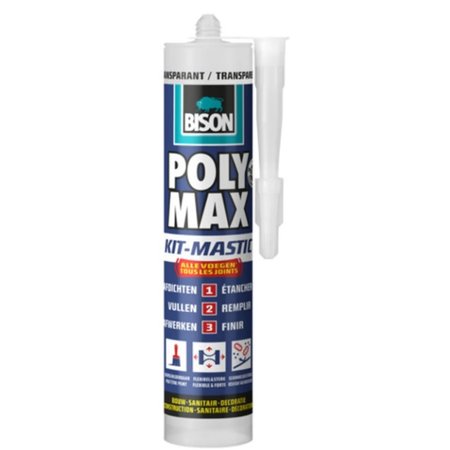 BISON Afdichtingskit Poly Max - Transparant 280ml