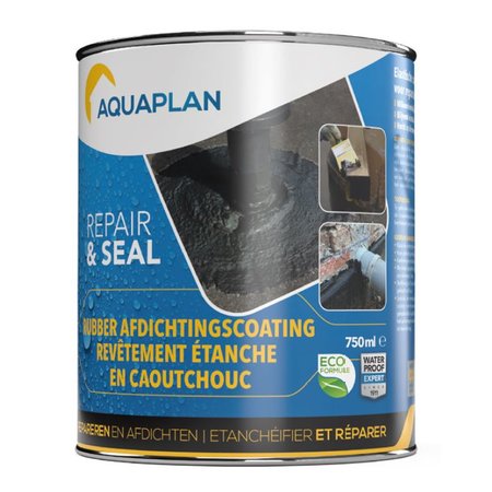 AQUAPLAN Repair & Seal Rubber Afdichtingscoating 750ml
