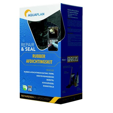 AQUAPLAN Repair & Seal Kit Rubber Afdichtingscoating 750ml