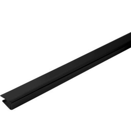 Grosfillex Eindprofiel Klipbaar PVC Zwart 260cm