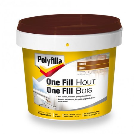 Polyfilla One Fill Hout 500ml Wit