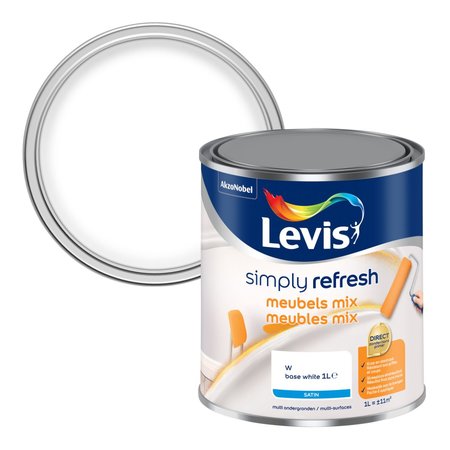 LEVIS Simply Refresh Meubels Satin White 1l