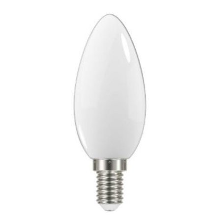 PROLIGHT Kaarslamp LED E14 4W 430lm Koud Wit, Melkwit Glas