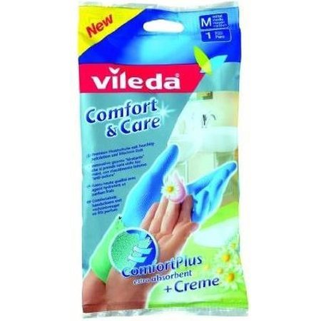 VILEDA Handschoen Comfort & Care, Blauw, Small