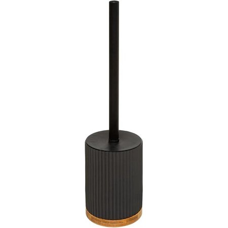 5FIVE Toiletborstel 'Moderne kleur', Zwart/Bamboe