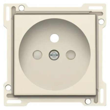 NIKO Afdekplaat voor Stopcontact met Penaarde, Inbouwdiepte 28,5mm, Cream