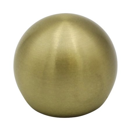 Eindknop Gordijnroede Ball 25mm Messing (2 St.)