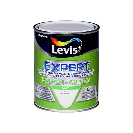 Levis Expert Keuken Mat Wit 1L