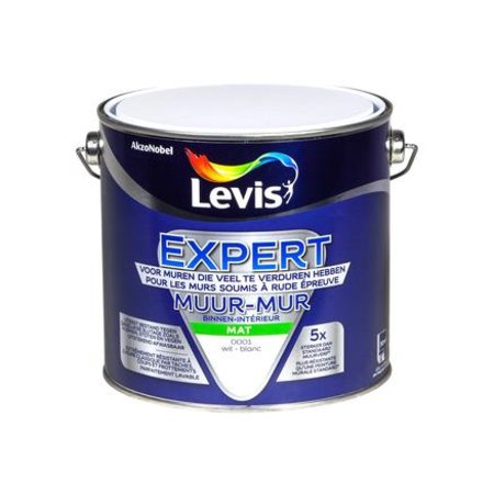 Levis Expert Muurverf Mat 2,5l Wit