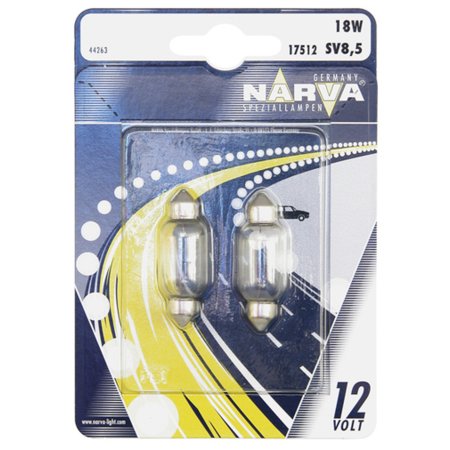 Narva 2x Lamp 17512 SV8,5 18W 12V - 0744263